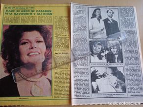 Collectionnisme de Magazine Pronto: reportaje revista pronto - hace 30 años se casaron rita hayworth y ali khan-